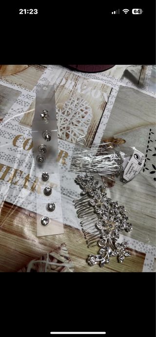 Accessori capelli sposa forcine e pettine