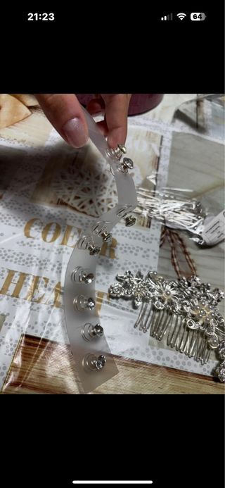 Accessori capelli sposa forcine e pettine