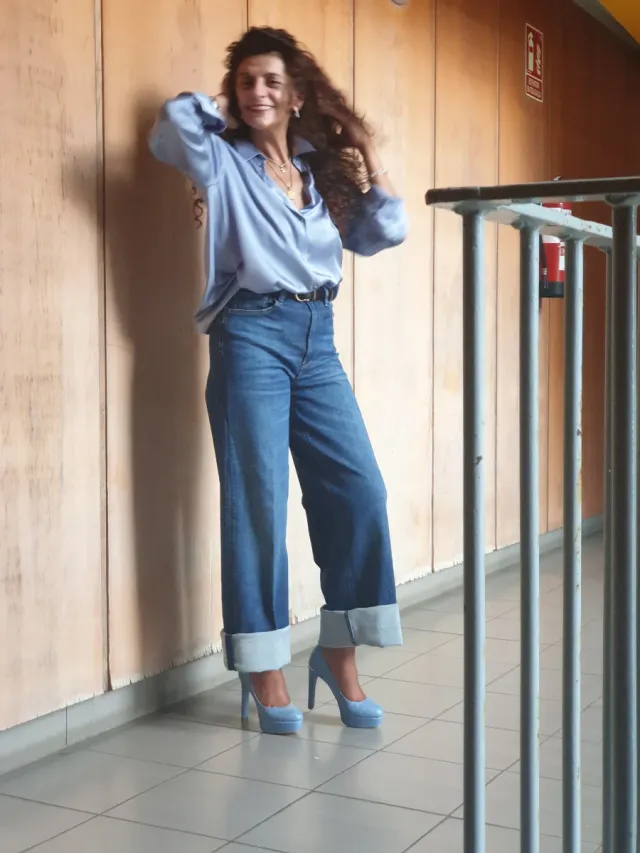 Zapatos Guess tacón alto azules