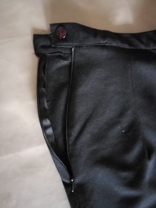 Gonna lunga nera con spacchi taglia L