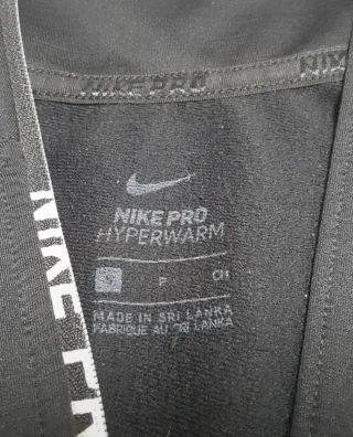 Sudadera Nike Pro Mujer Negra Talla S