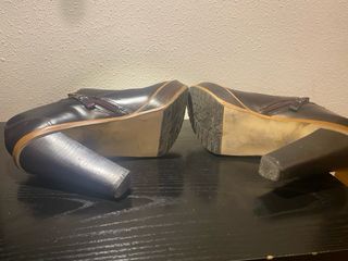 Zapatos tacón Tommy Hilfiger marrones talla 38