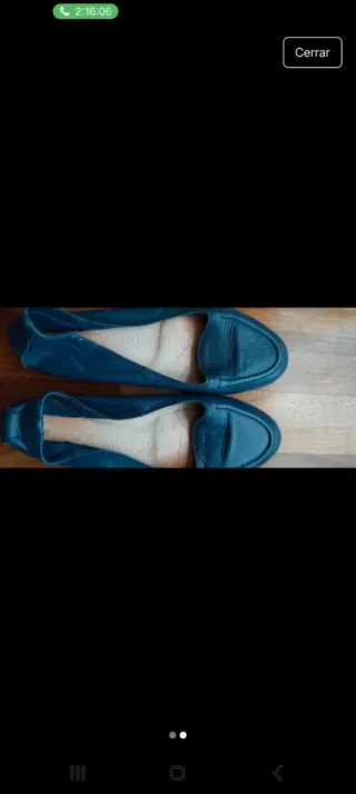 Bailarinas Hispanitas Piel Azul Talla 35