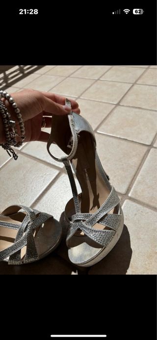 Scarpe tacco Primadonna argento