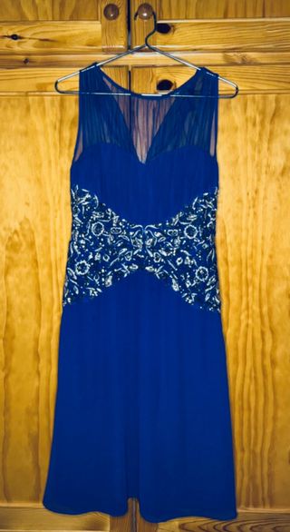 Vestido morado de fiesta 