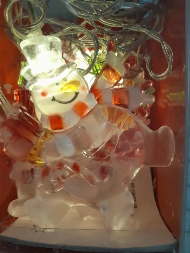 Cadena de luces LED Melinera Muñeco Nieve