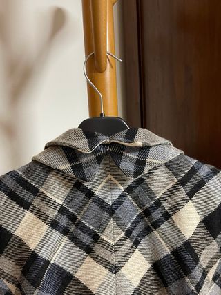 Chaqueta cuadros cremallera