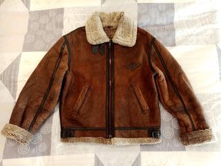 Cazadora piloto borreguito Talla XL Marrón
