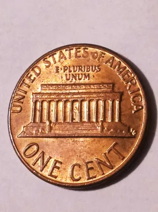 MONEDA 1 CENTAVO LINCOLN.1984D.ERROR EXCESO METAL.