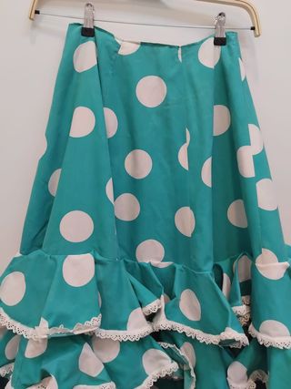 Falda flamenca sevilla azul