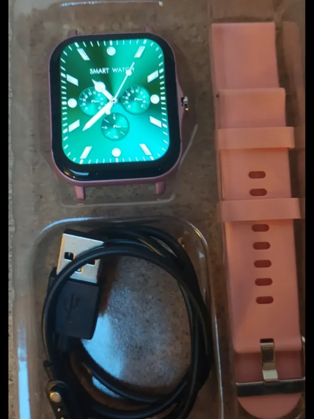 Smartwatch donna rosa con 3 cinturini