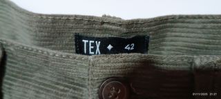 Pantalón chino pana verde