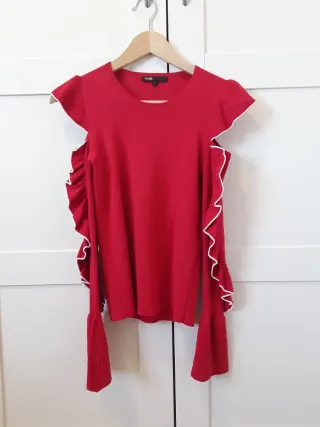 Jersey rojo cut out talla 1 MAJE