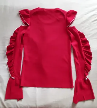 Jersey rojo cut out talla 1 MAJE