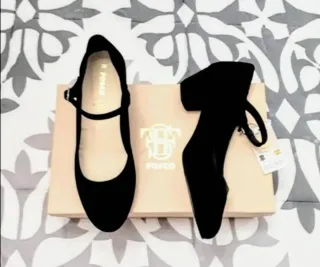 Zapatos FOSCO Tacón Mary Jane Piel Negro