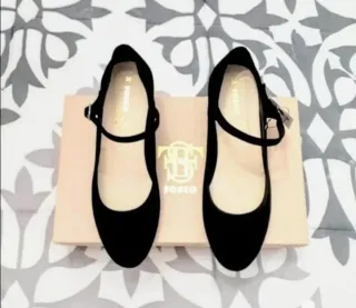 Zapatos FOSCO Tacón Mary Jane Piel Negro