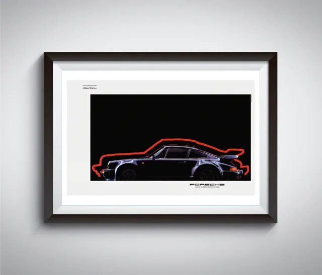 Cartel Publicitario Vintage Porsche