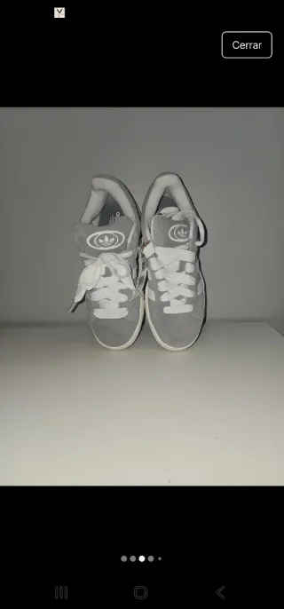 Zapatillas Adidas Campus Grises y Blancas