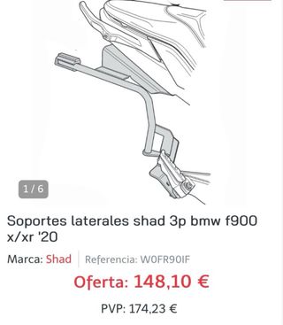Soportes Maleta Shad BMW F900 XR/X '20