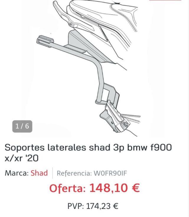 Soportes Maleta Shad BMW F900 XR/X '20
