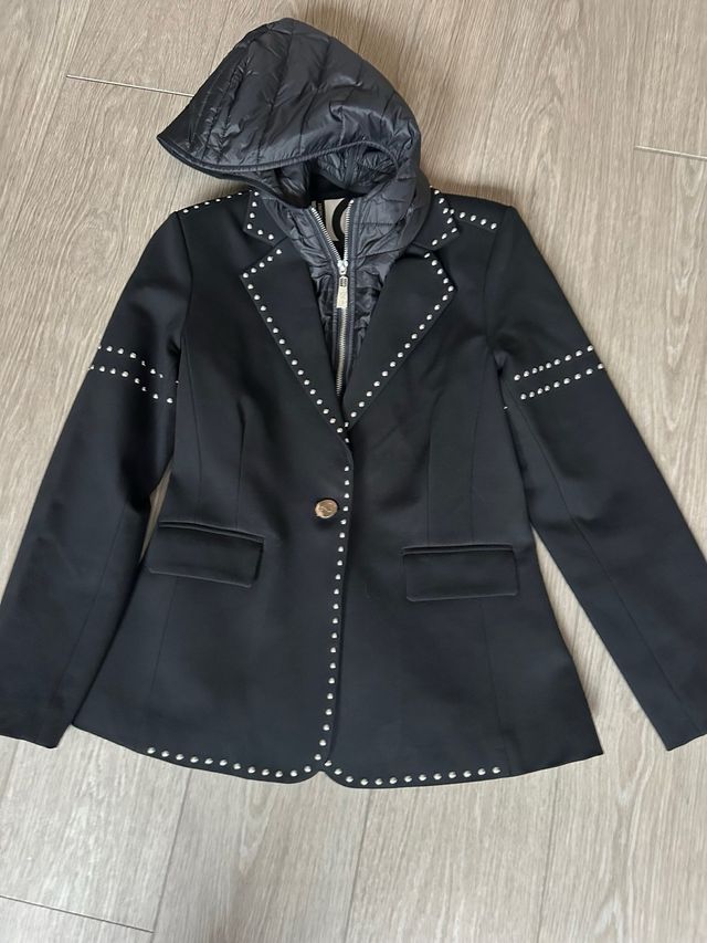 Blazer Lola Casademunt Negro Tachuelas