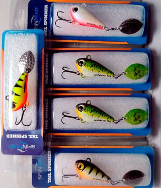 Lote de 5 señuelos de pesca Spinmad JigMaster 12gr
