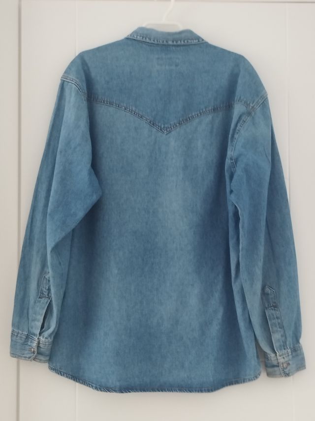 Camisa Vaquera Azul Hombre Talla M