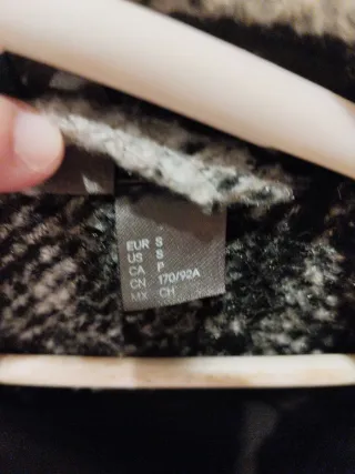 Chaqueta cuadros oversize