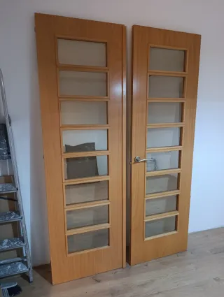 Urge vender!!! Puertas de interior de madera con c