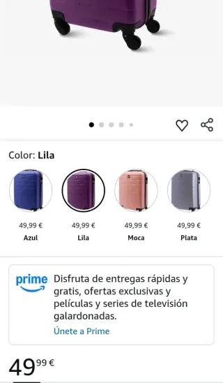 Maleta de Cabina Amichi Morada