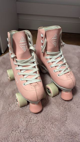 Patines Decathlon 4 Ruedas Rosas. Talla 36
