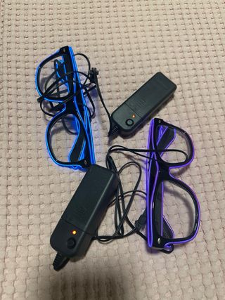 Gafas Luminosas LED (Azul y Rosa)