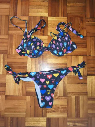 Bikini Shein Talla M Corazones