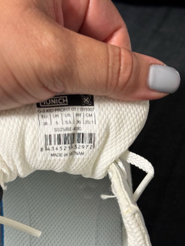 Zapatillas Munich Blancas Talla 38