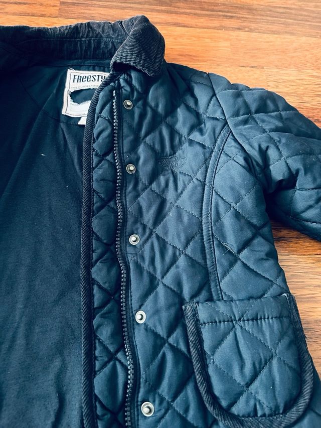 Abrigo acolchado azul marino talla 4