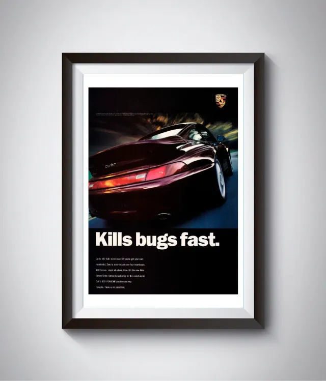 Cartel Porsche Vintage