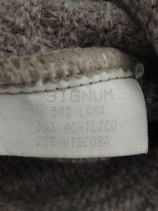 Jersey lana cuello redondo estampado talla M