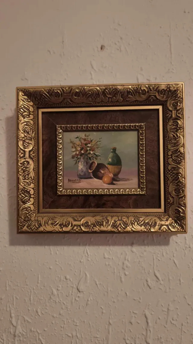 Cuadro Decorativo Dorado y Marrón