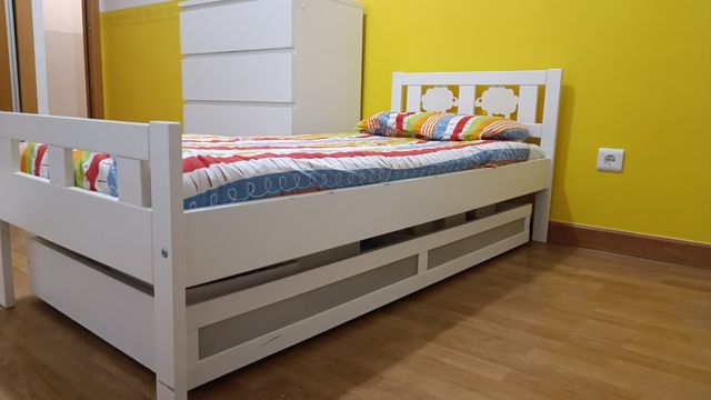 Cama infantil IKEA++ 160x70 blanco