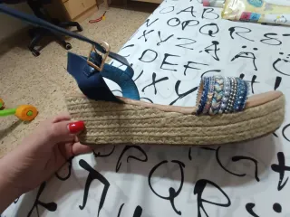 Sandalias verano talla 41 con suela de esparto