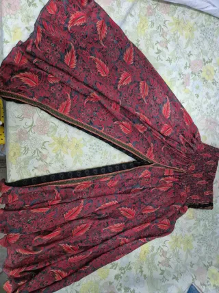 Falda pantalón estampada.