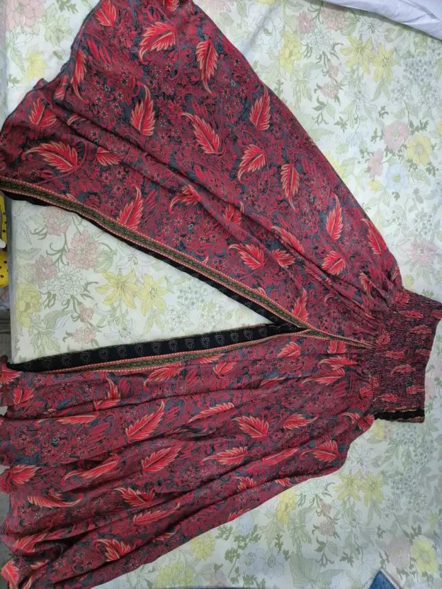 Falda pantalón estampada.