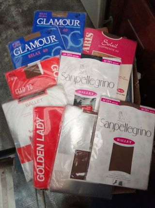 9 paia calze collant Glamour nuove