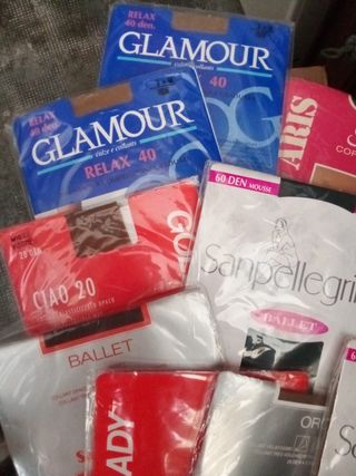 9 paia calze collant Glamour nuove