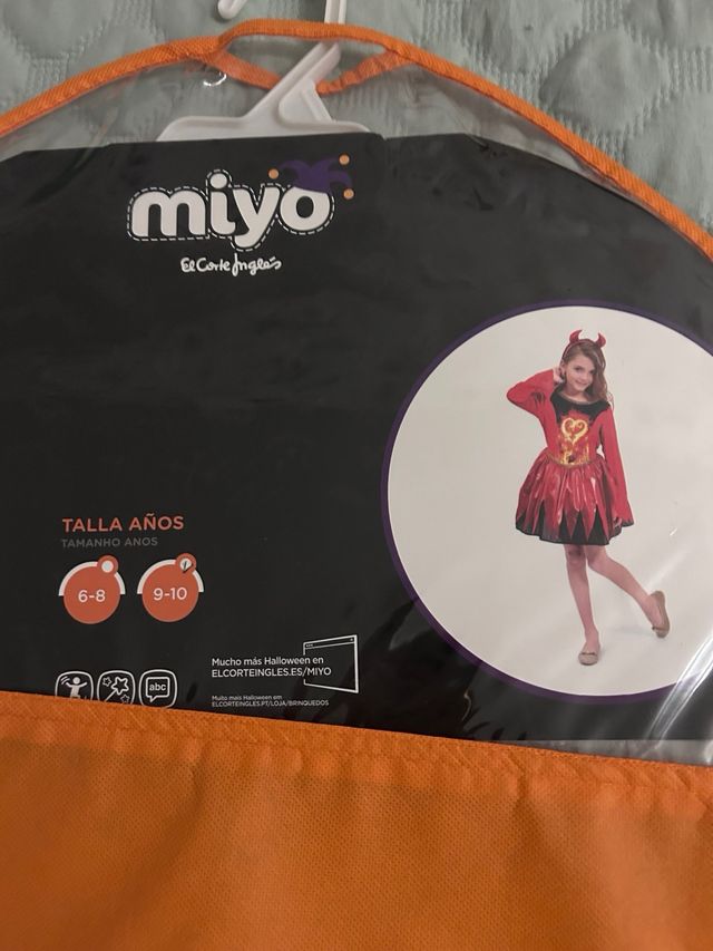 Disfraz niña corazón fuego