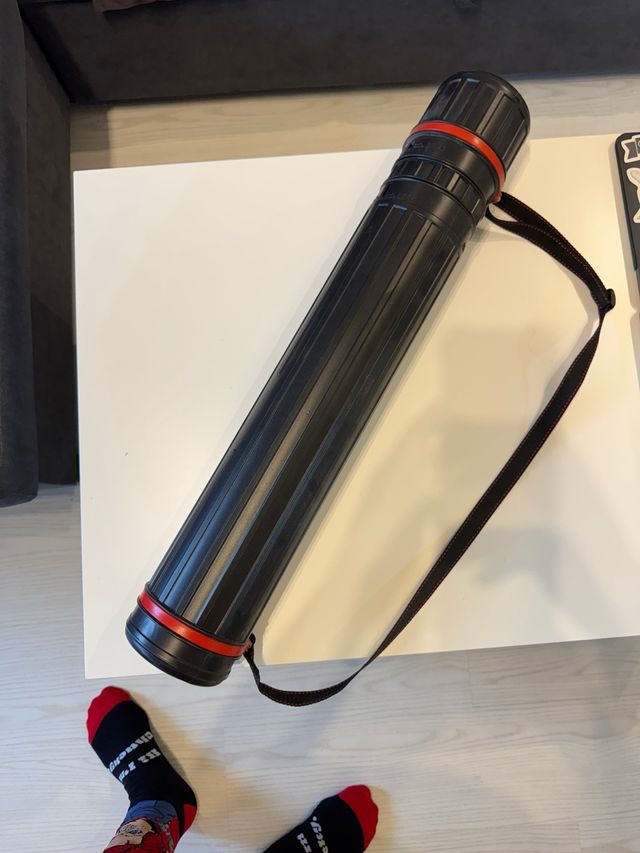 Tubo porta planos telescópico