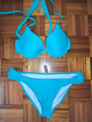 Bikini Shein Talla M Azul