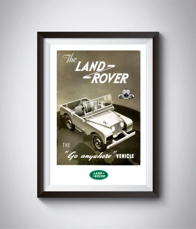 Cartel Publicitario Land Rover Go Anywhere