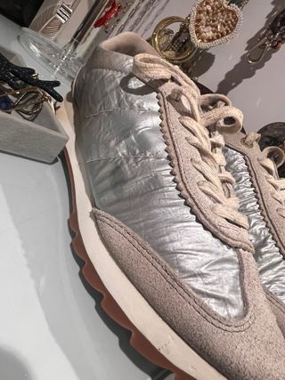Deportivas Bimba y Lola Beige/Plata