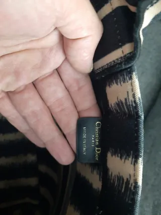 Borsa Christian Dior Beige e Blu